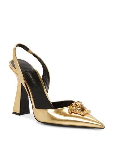 medusa di versace - Versace la medusa slingback pumps.